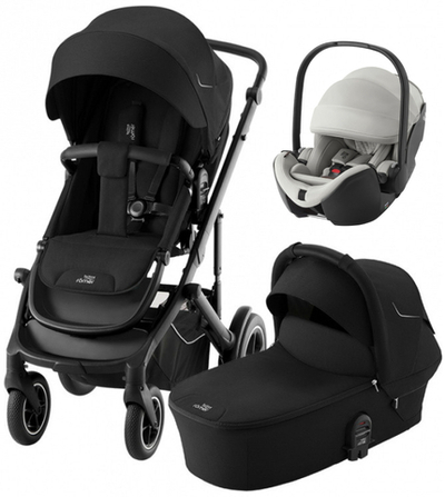 Коляска 3 в 1 Britax Roemer Smile 5Z и автокресло Baby-Safe PRO LUX Linen Grey Space Black