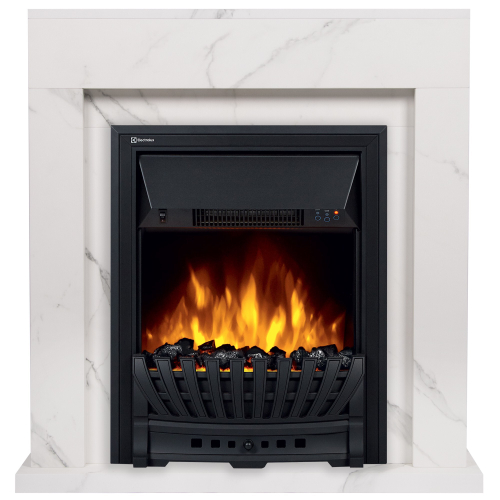 Портал Firelight Simple Classic белый мрамор