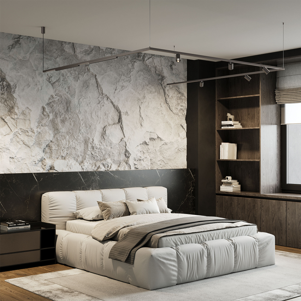 Titan Line Шинопровод накладной титан 2м 85227/00