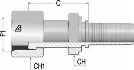 Фитинг DN 12 ORFS (Г) 13/16