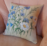 Декоративный гобеленовый чехол для интерьерной подушки Луговая 38*38