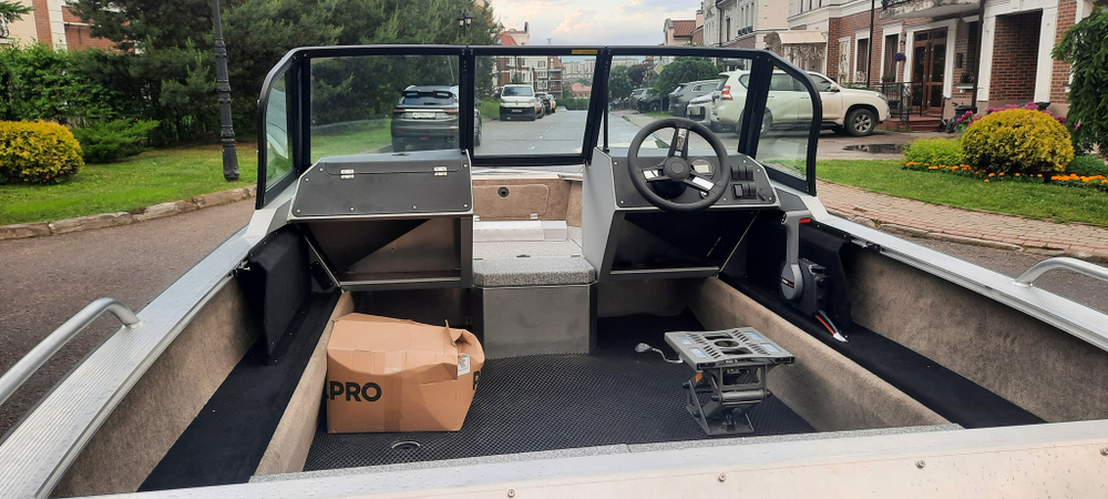 Готовый комплект: лодка Girgis 440 Fish + Yamaha F50LETL. Новый.