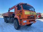 Кран центр "КАМАЗ" 659100 на шасси КамАЗ 43118 6x6 Бортовой с КМУ 659100 (Дизельный, 11,8 л, 300 л.с