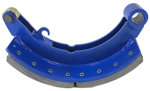 Колодка барабанного тормоза а/м КАМАЗ-5460, 6522, 6520, Нефаз 5297 на средний и задний мост МАДАРА (верхняя/сварная/ ширина 180 мм.) АККОР