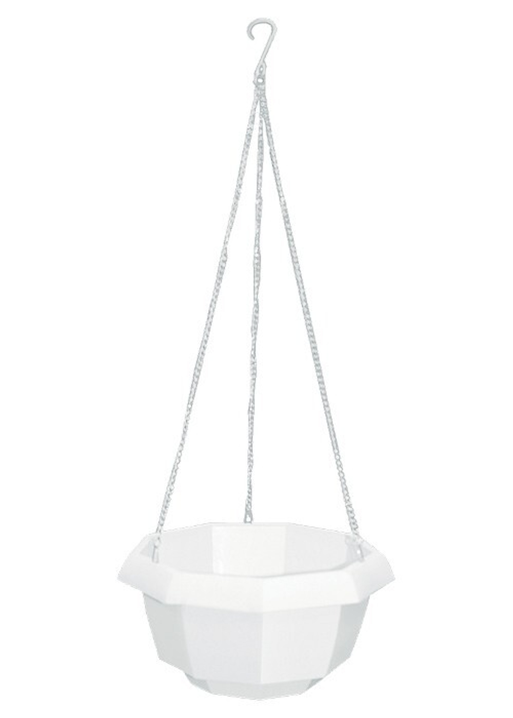 Кашпо подвесное, 200 х 140 мм, пластиковая корзина многогранная Palisad