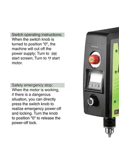 Allsome Станок сверлильный BG-518801, 2500 об/мин, 800 Вт