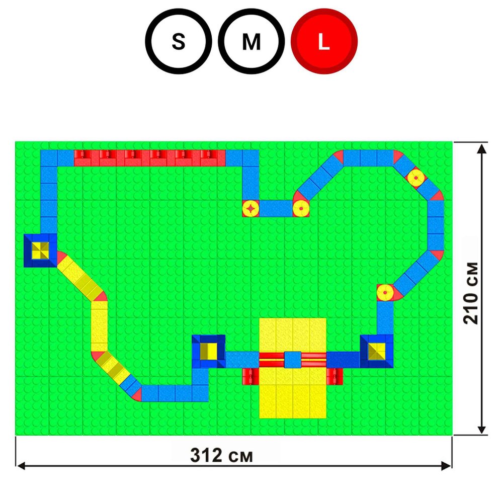 Набор 10": Замок на платформе