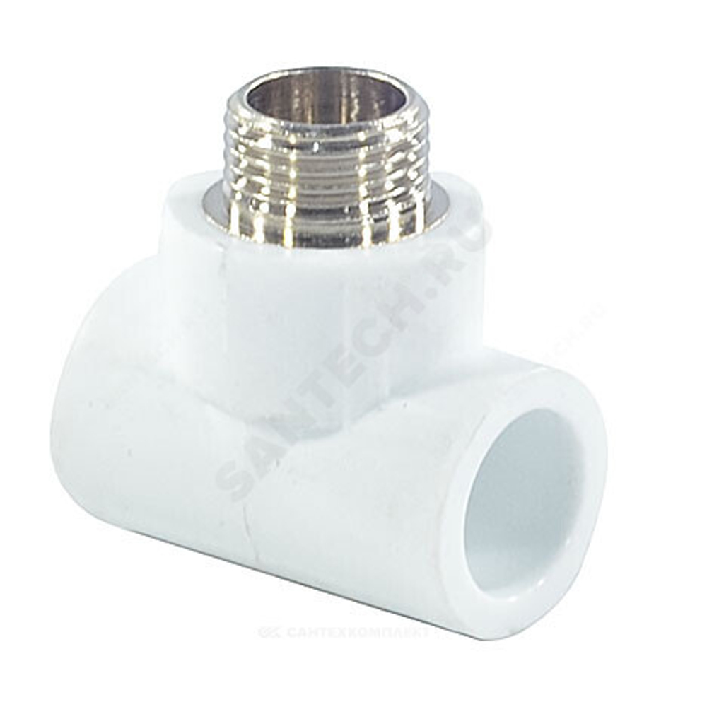 Тройник PP-R комбинированный белый Дн 32х3/4" НР PRO VALFEX 10128132-PRO
