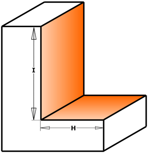 Фреза для выборки четверти c подшипником S=12 D=50x8x22,2 CMT 935.990.11