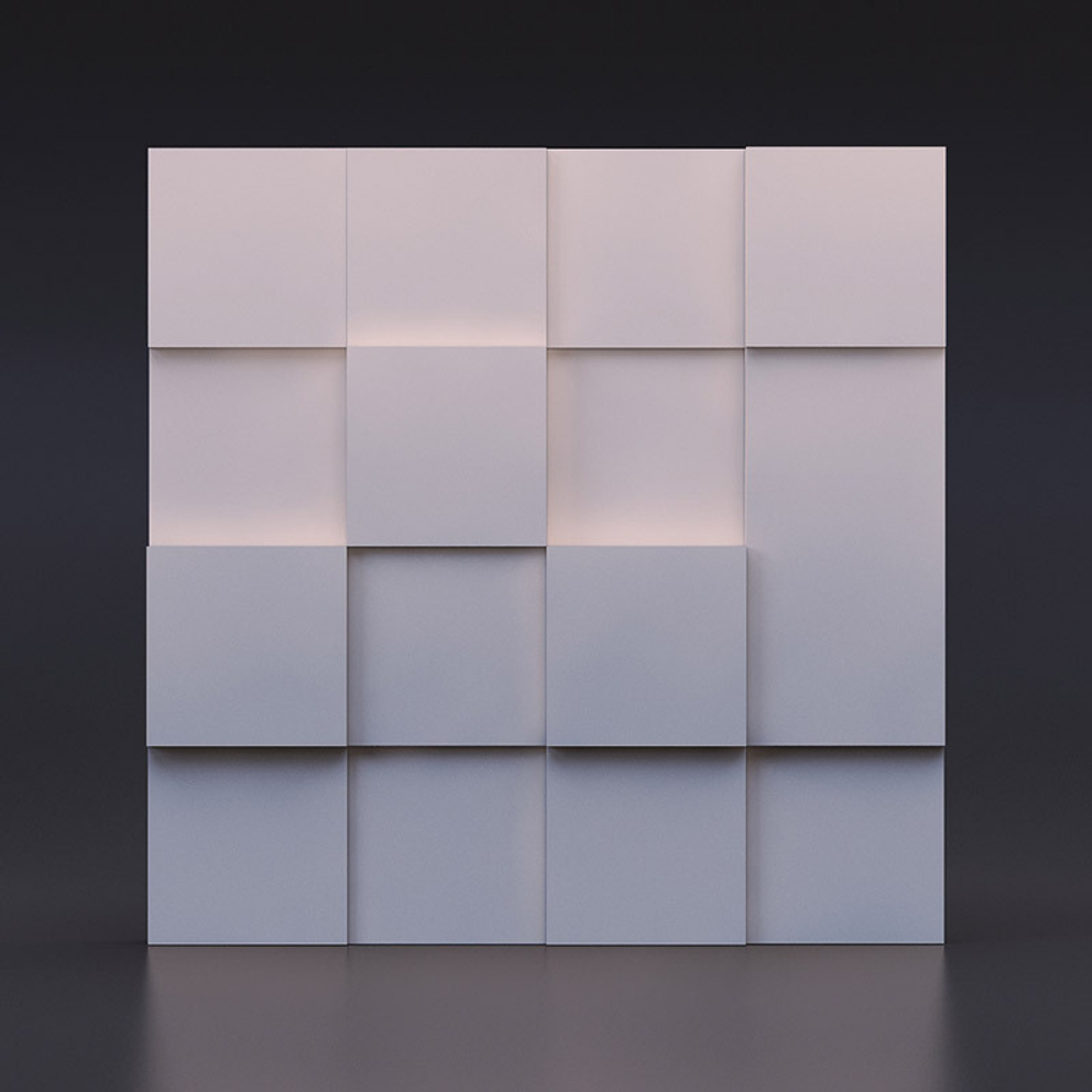 Гипсовая панель Квадраты