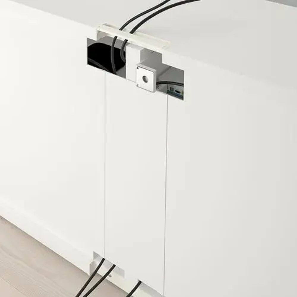 Тумба под ТВ - IKEA BESTÅ/BESTA, 240x42x74 см, белый, Бесто ИКЕА