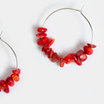 Серьги Crumble RED