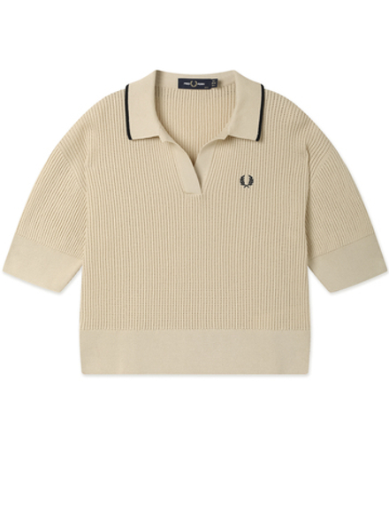 Женская Рубашка Open-collar Mesh Knit