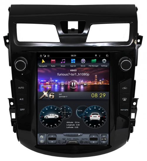 Магнитола для Nissan Teana 2014-2015 L33 (без 360) - Kuberg ZF-1058-DSP вертикальный экран 10.4" в стиле "Тесла" на Android 9