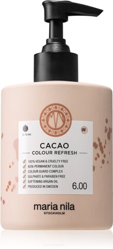 Maria Nila Colour Refresh Cacao - нежная питательная маска без стойких красящих пигментов /  wytrzyma 4 – 10 umyć 6.00 300  ml  / GTIN 7391681037137