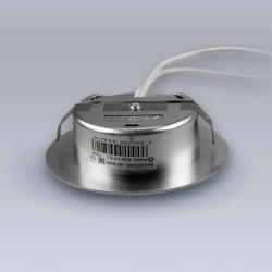 Светильник мебельный встраиваемый светодиодный "Eleganz 4W 220V", серебристый цвет, корпус Термопластик, круглый, 4500К, IP 40