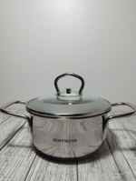 Кастрюля 1,0л 3-х слойное капс дно д14см НМ 5314