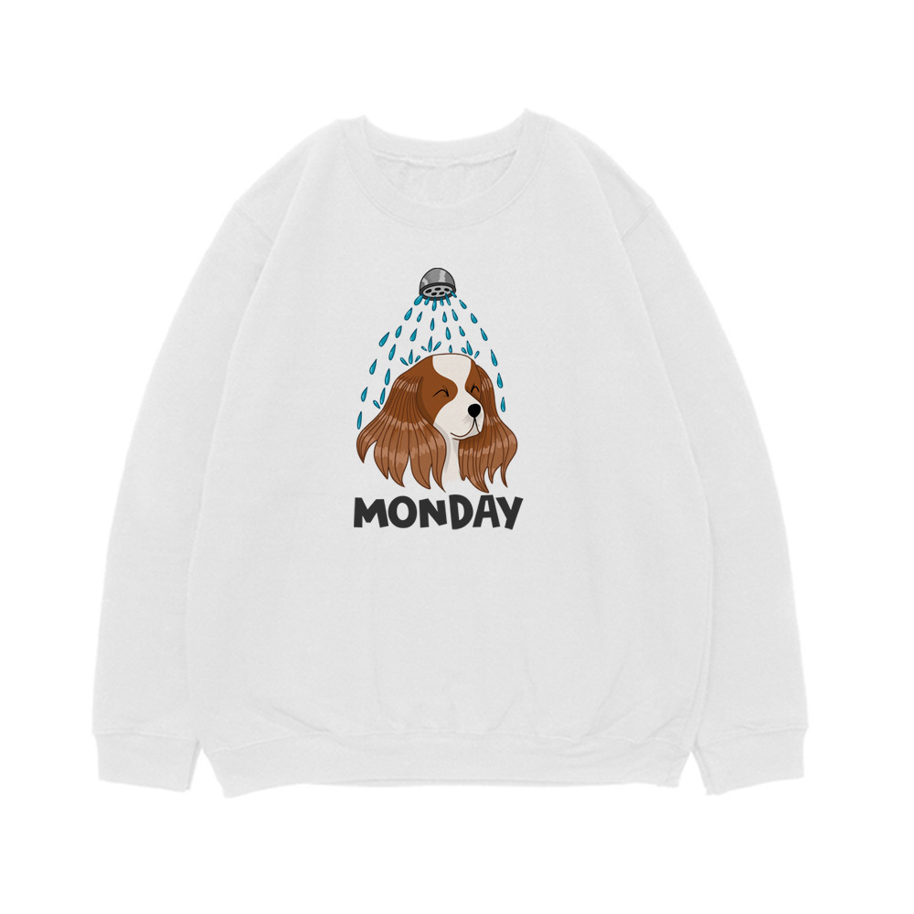 Свитшот "Спаниель в понедельник"