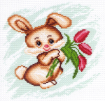 "Зайка"-1544/1 канва с рисунком