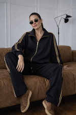 Свитшот спорт-шик в черном