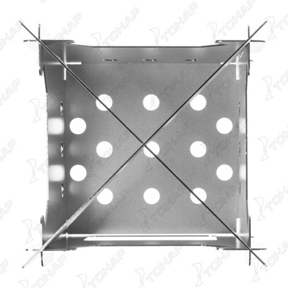 Печь-щепочница складная ПМ-07С в чехле, 195х195х250мм, сталь 1,5мм (T-HS-PM-07S) Helios