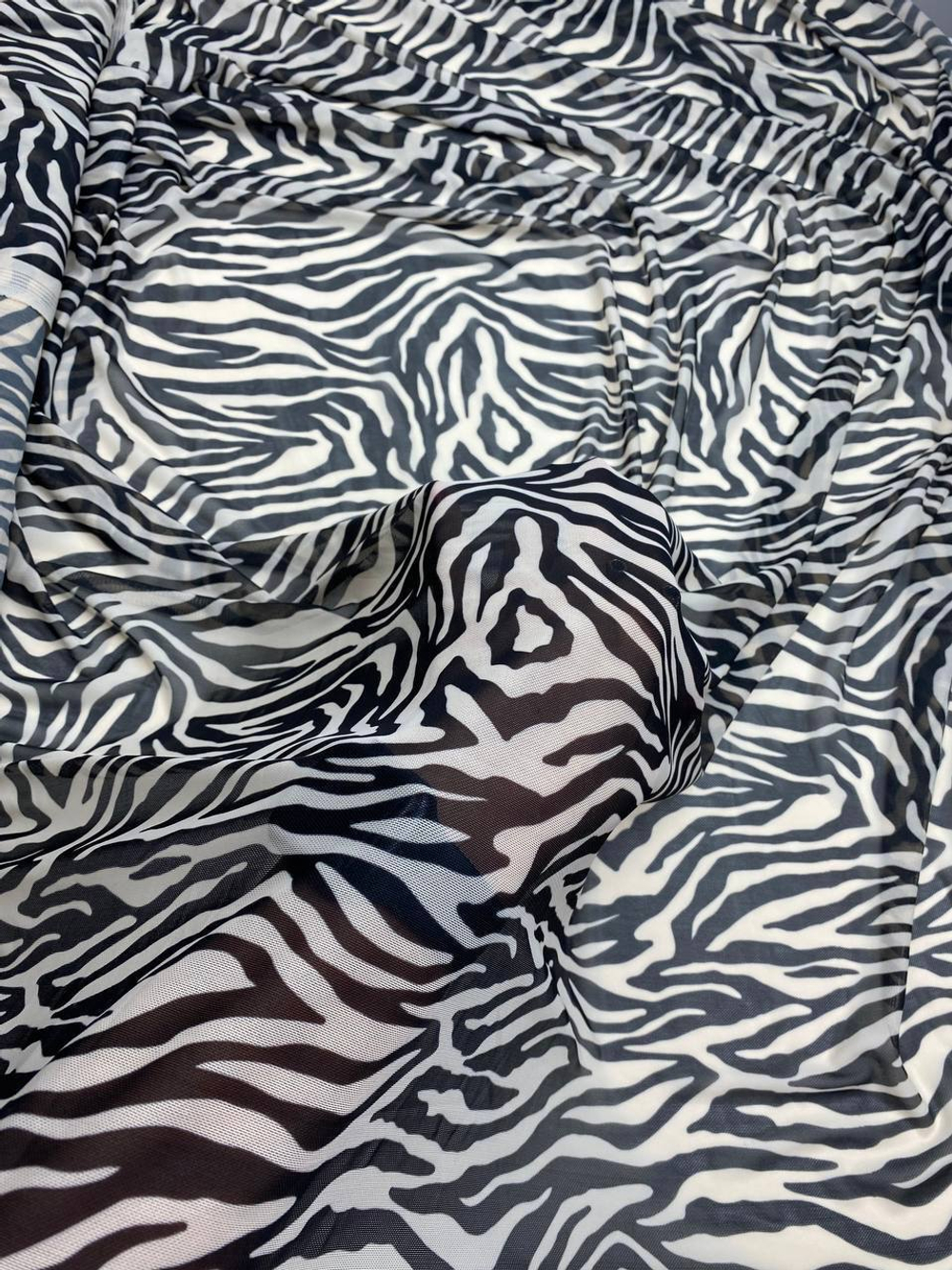 Сетка эластичная зебра