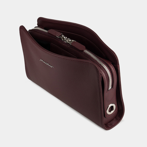 Женская сумка Emilie из кожи теленка, цвета бордо