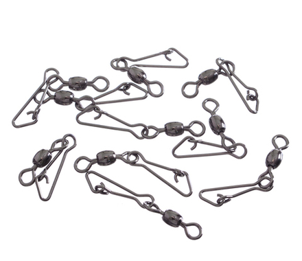 Карабин фидерный с вертлюгом Flagman Link Swivels S