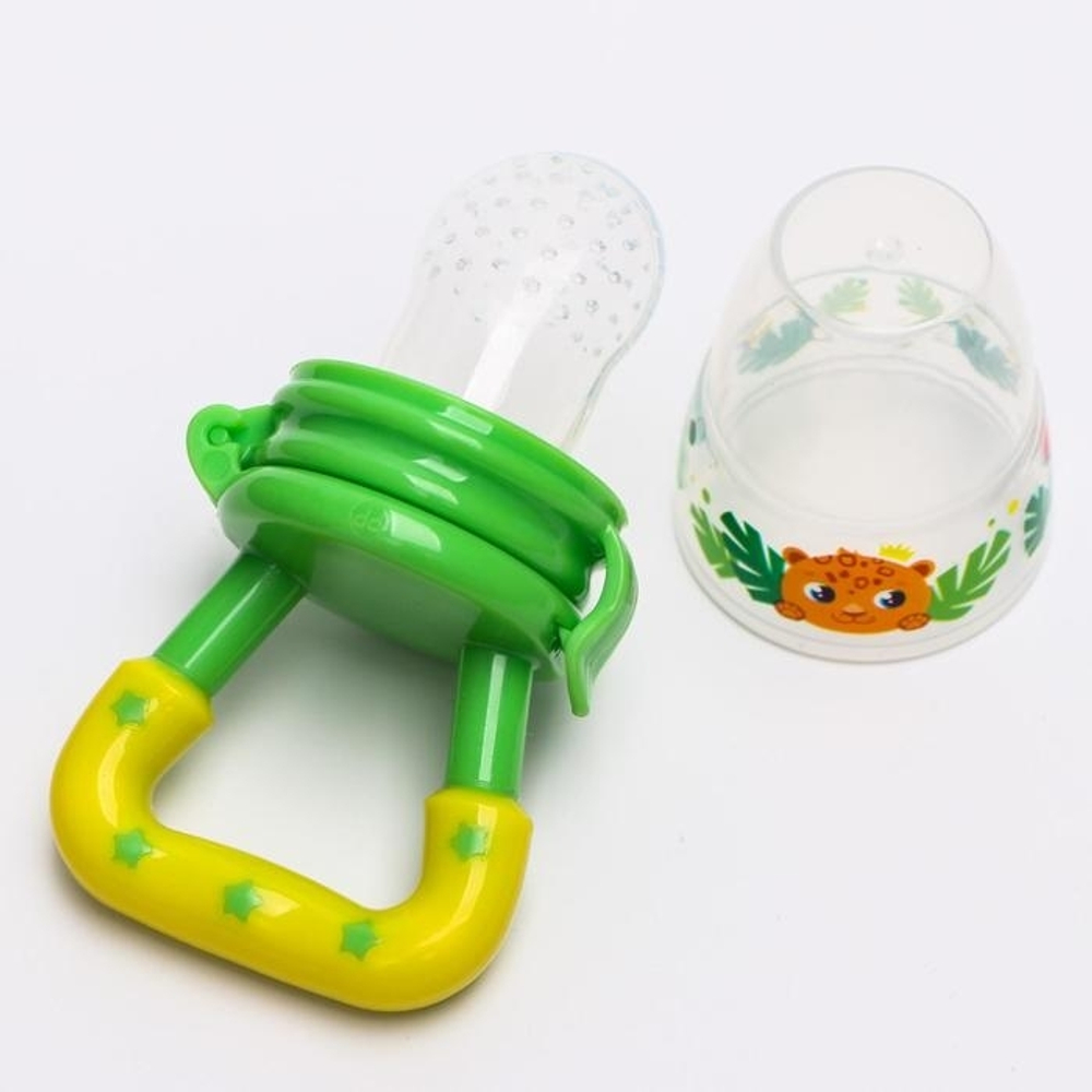 5057904 Соска для прикорма "Леопард" в наборе с силиконовыми сеточками 2шт