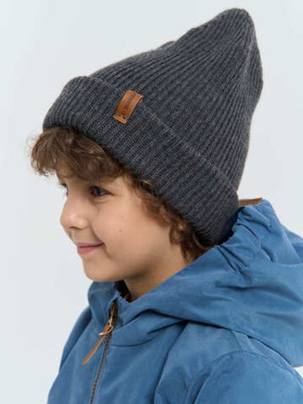 Шапка из смесовой шерсти "Графит"