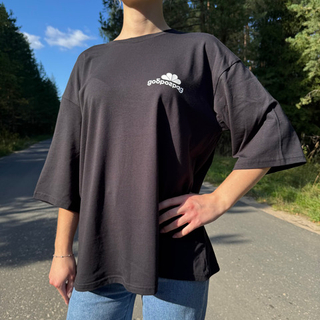 Футболка оверсайз Доброград. Цвет: чёрный