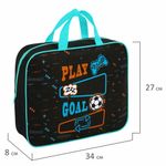 Папка на молнии с ручками BRAUBERG А4, 1 отделение, полиэстер, 80 мм, "Play sleep repeat", 272181