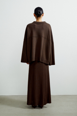 Юбка ANDREA, шоколадный