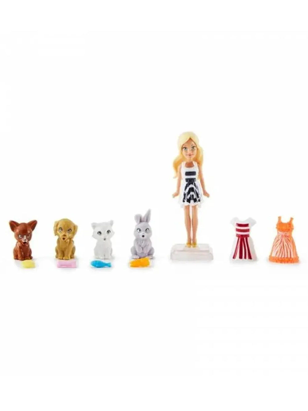 Набор Барби мини Pet Series с питомцами FMK63 FMK66