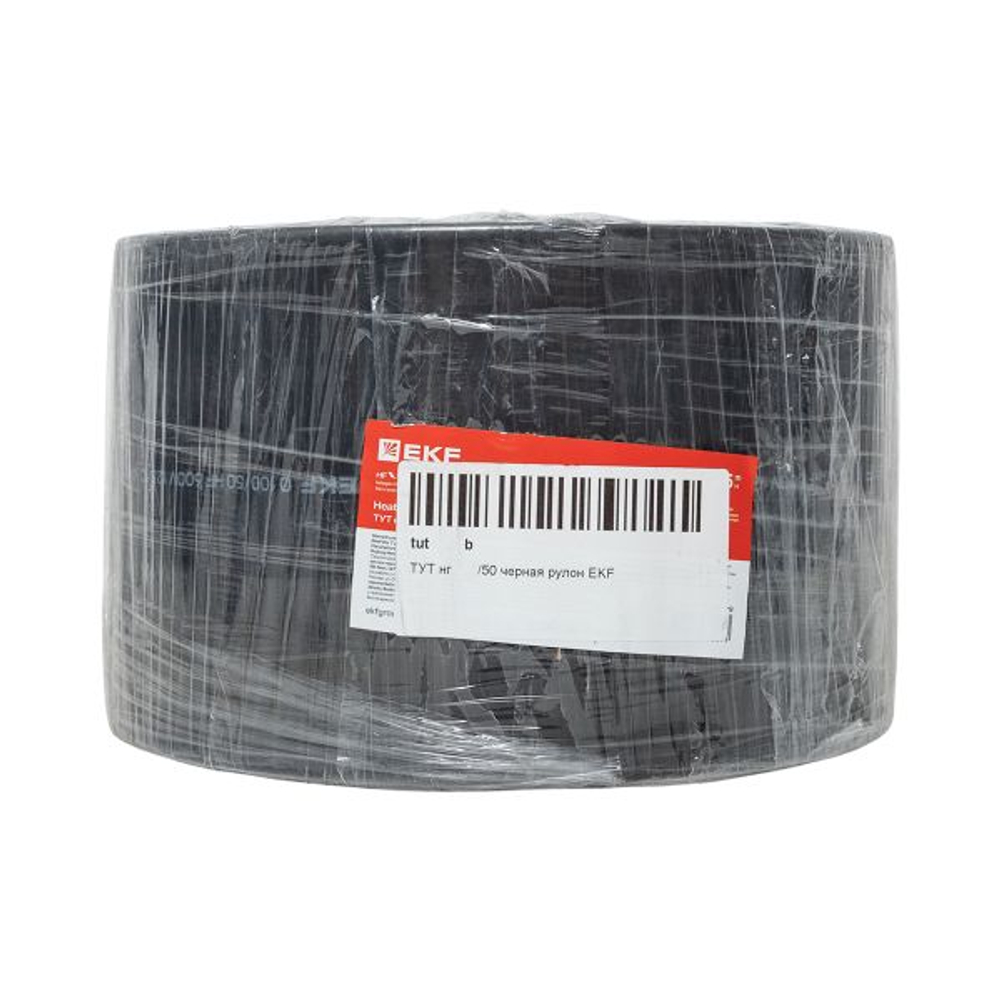Термоусаживаемая трубка ТУТ нг 120/60 черная рулон EKF PROxima (25.00 шт.)