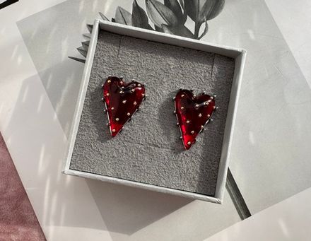 Серьги "Vintage. Сердце" 30мм