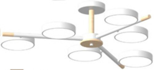 Потолочный светодиодный светильник LED4U L3208-800 WH