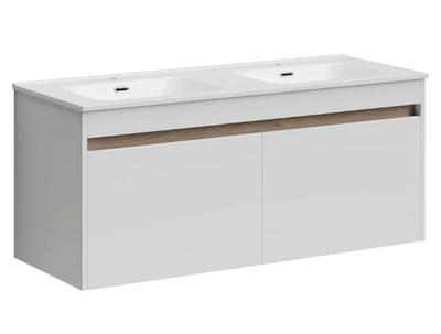 Тумба подвесная SANCOS Smart 1190х450х500, 4 ящика оснащенными доводчиками, белый глянец , арт. SM120-2W