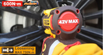 Аккумуляторный бесщеточный ударный гайковерт INGCO CIWLI42602 INDUSTRIAL 42 В 1/2" 600 Нм