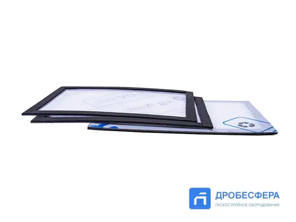 Внутреннее стекло 180х125х2 мм для шлема пескоструйщика Vector арт. 52009