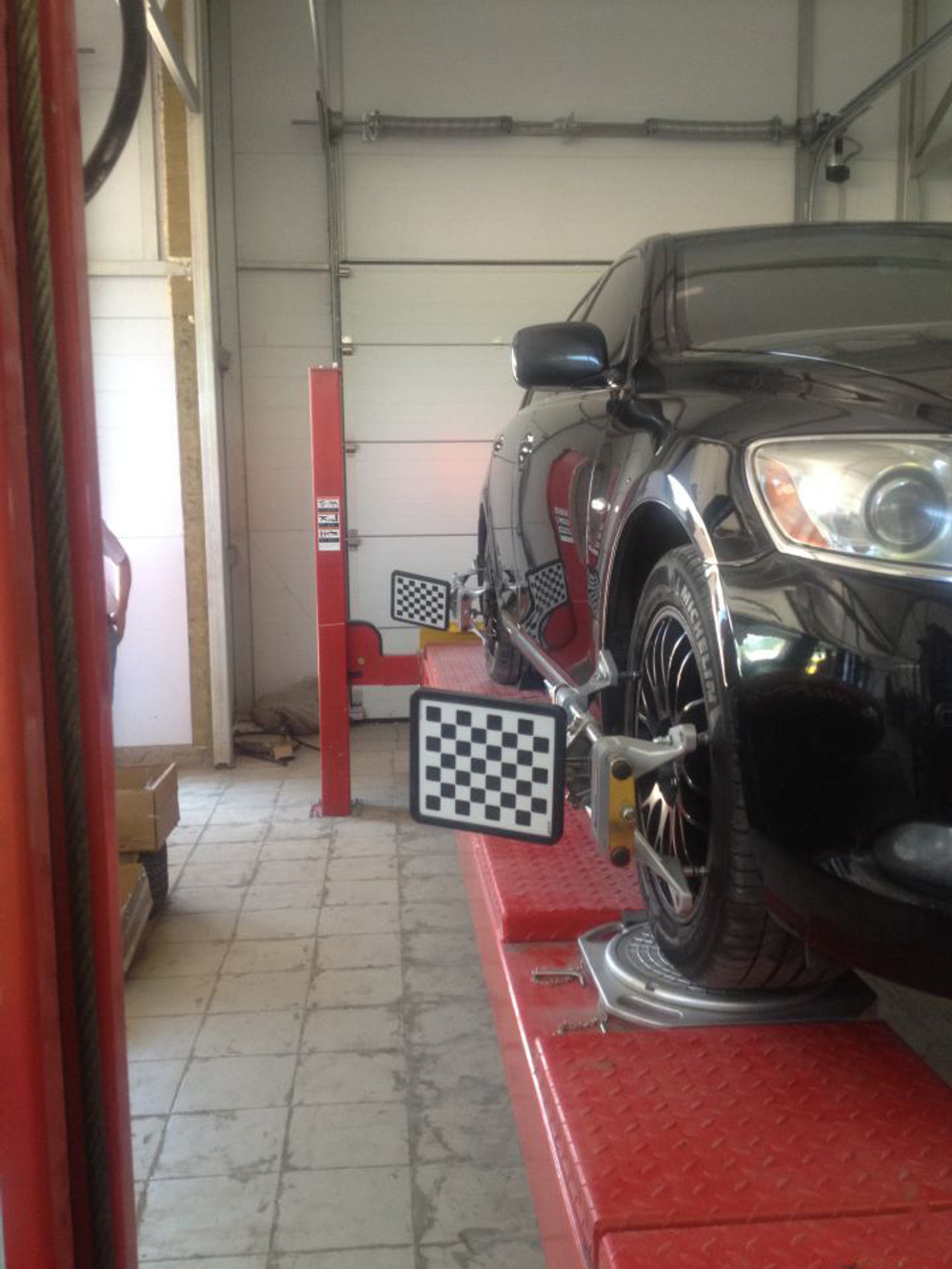 A440A (PEAK 409A) Подъемник четырехстоечный, 4 т. под 3D сход-развал (Красный)