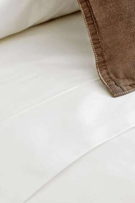 ZARA HOME ПРОСТЫНЯ ИЗ ПЕРКАЛЯ (КОЛИЧЕСТВО НИТЕЙ 300), БЕЛЫЙ