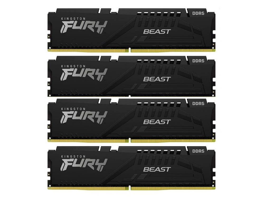 Оперативная память Kingston Fury KF556C40BBK4-128, DDR5 4х 128ГБ 5600 МГц, DIMM, RTL