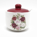 Сахарница 520 мл, доломит, с ложкой, Daniks, Bliss