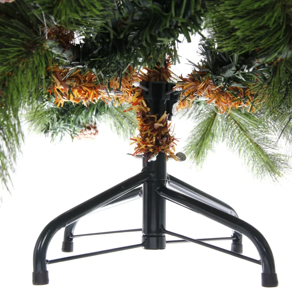 Елка «Венская» 120 см, ПВХ+Леска, ягоды и шишки (271 ветка)