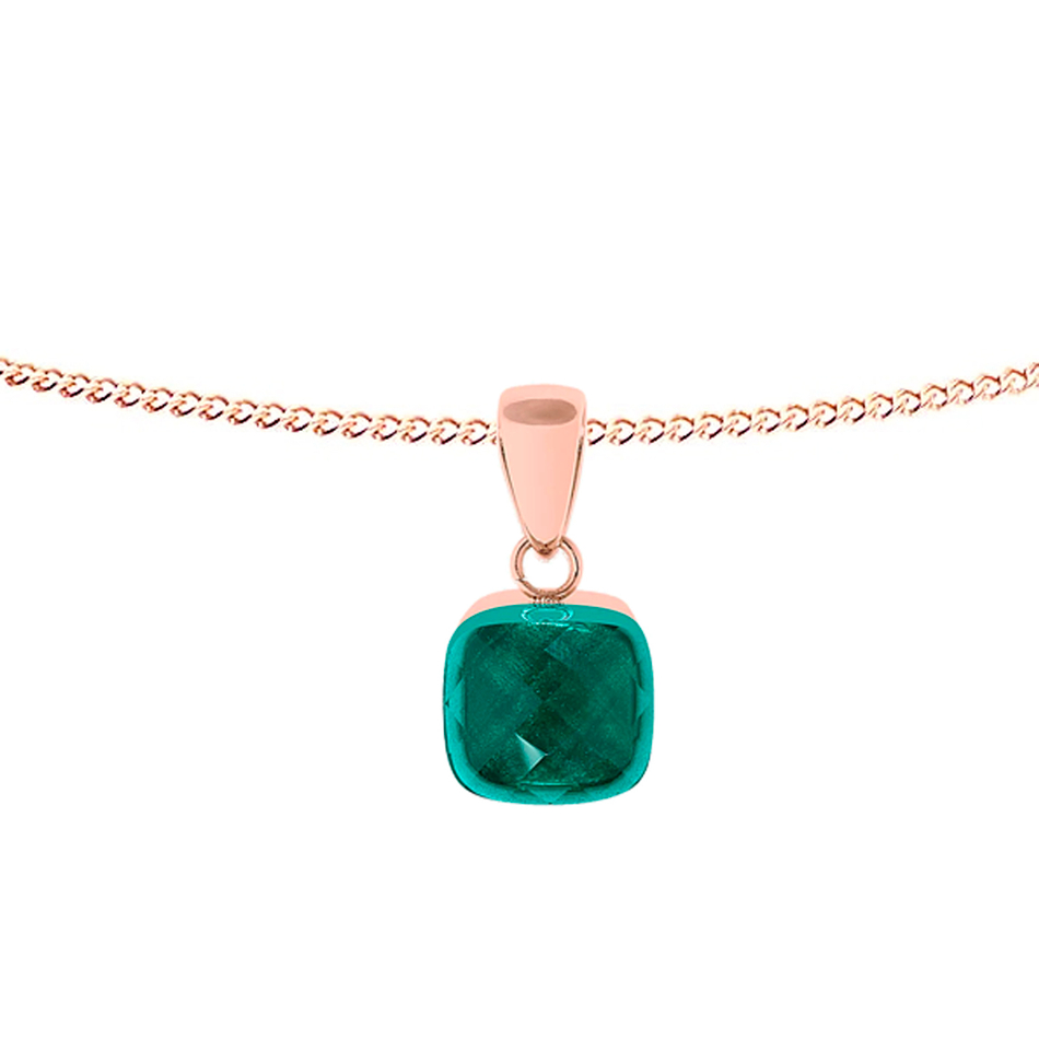 Колье Qudo Firenze emerald 400095.1 G/RG