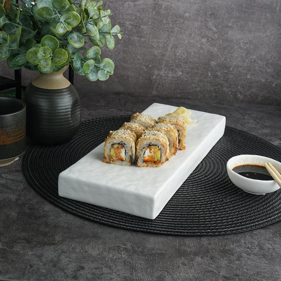 Блюдо прямоугольное 30,6*12 см h3 см White Matt Panasia P.L. Proff Cuisine [2]