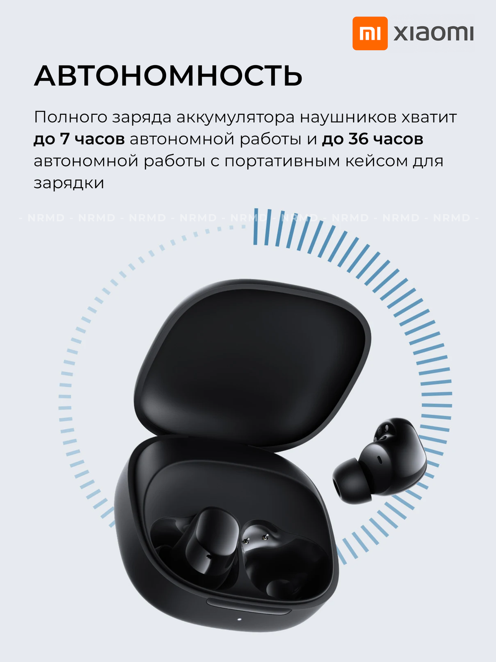 Наушники беспроводные Xiaomi Redmi Buds 6 Play Black M2420E1 (BHR8776GL)