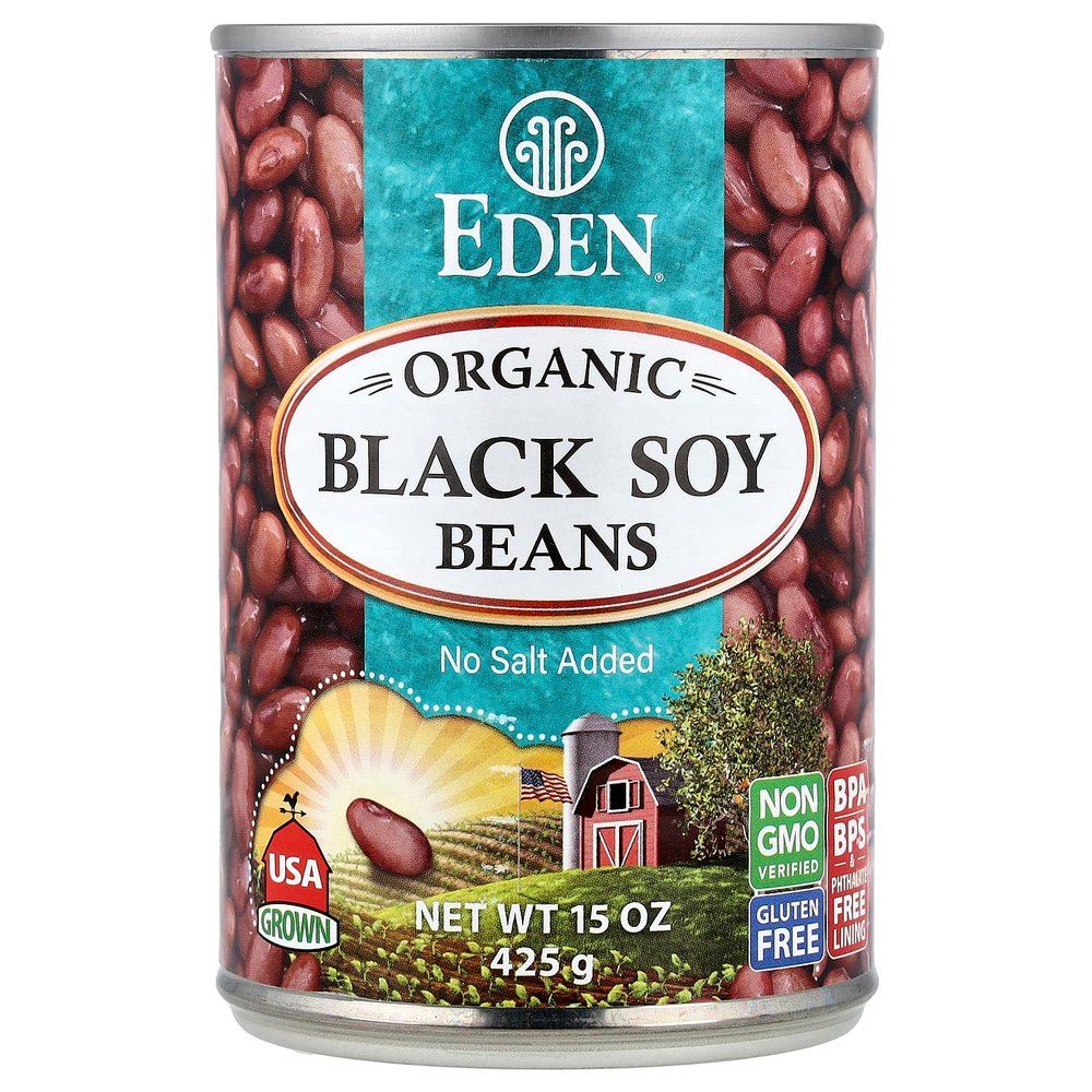Eden Foods, органические черные соевые бобы, 425 г (15 унций)