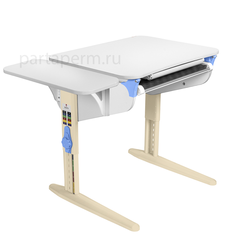 Растущая парта Дэми СУТ 44 с лотком и полкой СУТ.45.310 (1000×565 мм)